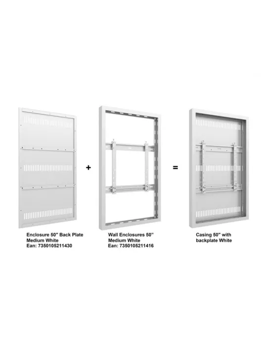 MULTIBRACKETS 1430 Placa arrière caisson Multibrackets Recinto 50  Placa posterior Blanco Medio MULTIBRACKETS MUL1430 | MusicG