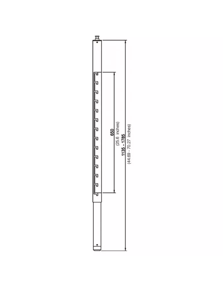 EUROMET 09268 Rallonge 120-180cm Blanche