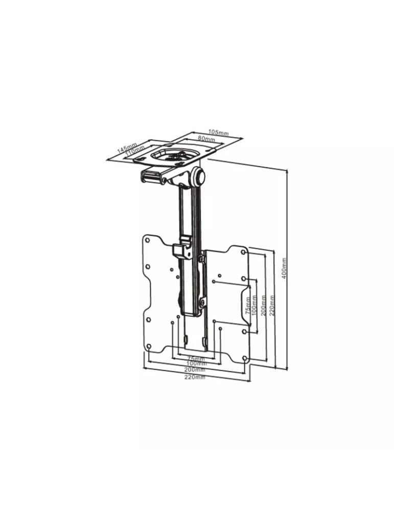 MULTIBRACKETS 0346 Multibrackets Flip Down ceiling mount - 17 -37  VESA Max screen 200x200 MULTIBRACKETS MUL0346 | MusicGoodDe