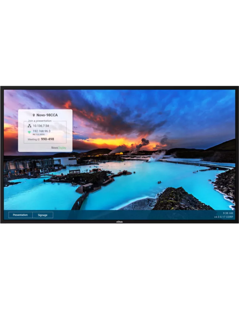 VIVITEK DK434 Moniteur 43''   4K UHD 500cd/m2 SoC 24/7 Paysage/Portrait