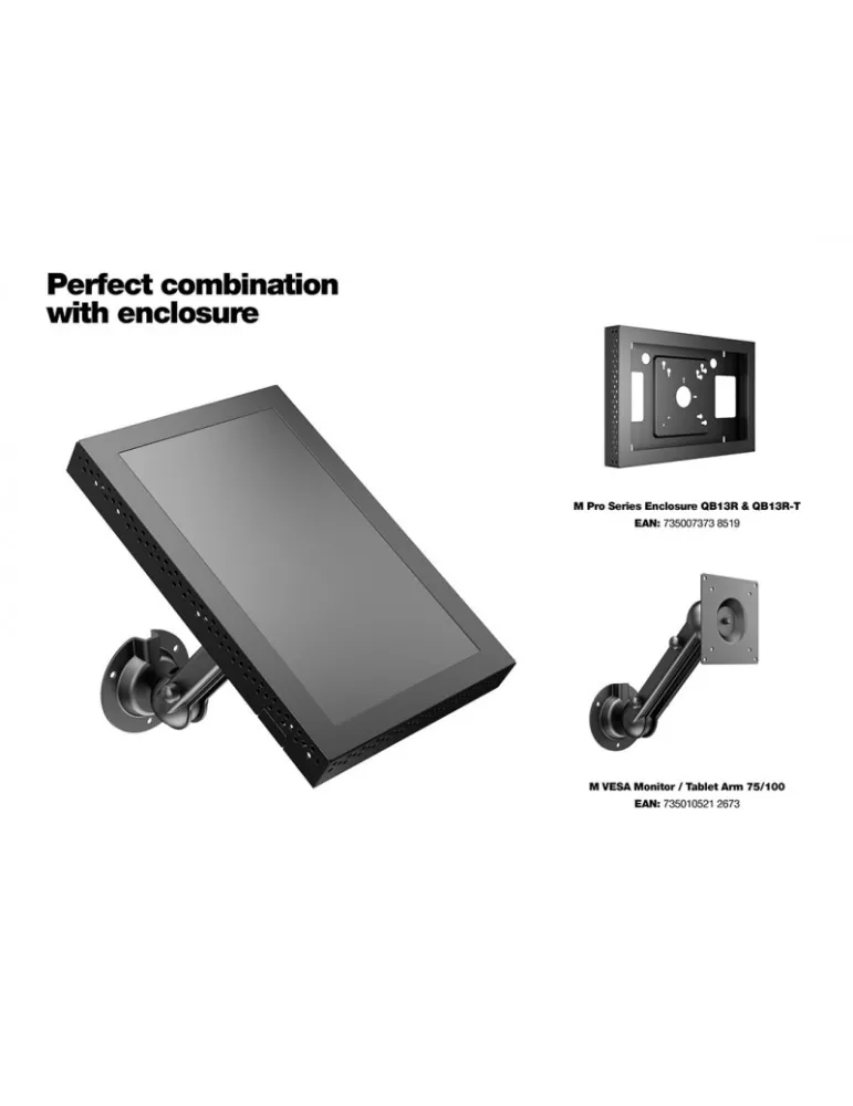 MULTIBRACKETS 2673 Neigbare Wandhalterung Multibrackets VESA Monitor Tablet Arm 75 100 - 7 -32 -Bildschirm VESA Max 100x100 MU