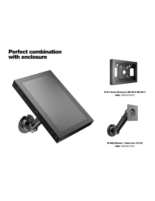MULTIBRACKETS 2673 Soporte mural inclinable Multibrackets VESA Monitor Tablet Brazo 75 100 - Pantalla 7  - 32  VESA Max 100x10