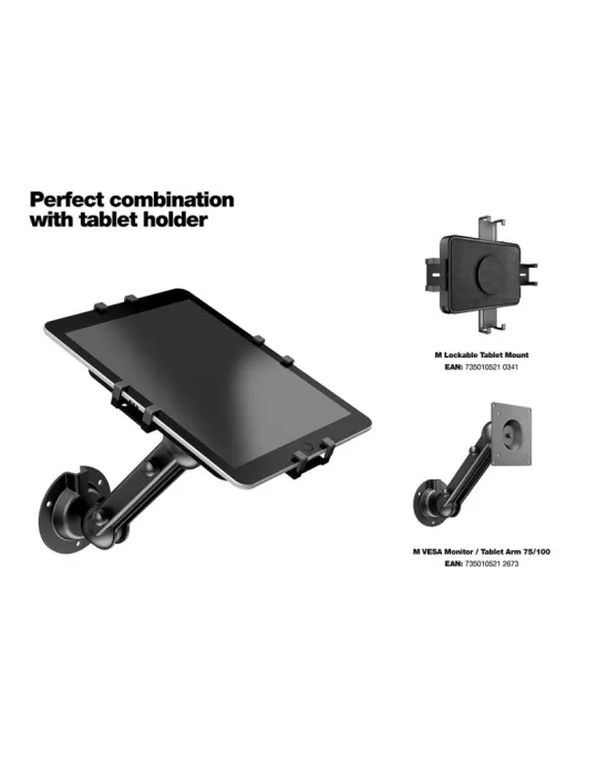 MULTIBRACKETS 2673 Support mural inclinable Multibrackets VESA Monitor Tablet Arm 75 100 - 7  screen - 32  VESA Max 100x100 MU