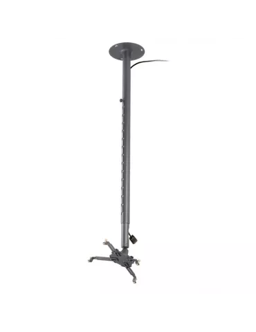 EUROMET 06625 Deckenhalterung Videoprojektor Anthrazit (Max 10 kg) Höhe 1150-1800 mm EUROMET EUR06625 | MusicGoodDeal