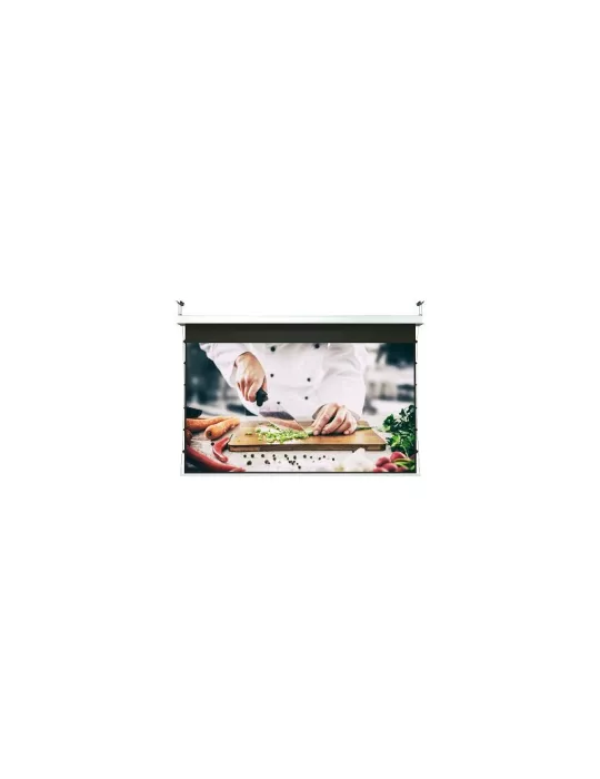 OSF B847245T Pantalla tensada motorizada BigSuper Inceeling 720x450 con bordes negros OSF LUXB847245T | MusicGoodDeal