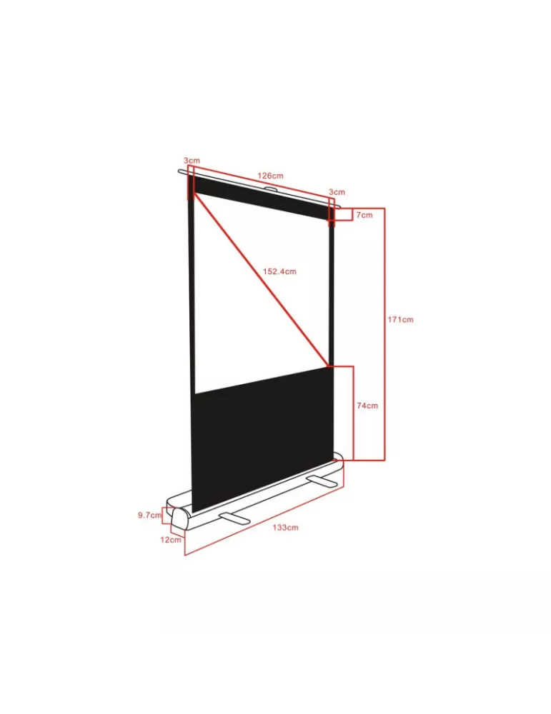 0632 Ecran projection portable MULTIBRACKETS MUL0632 | MusicGoodDeal