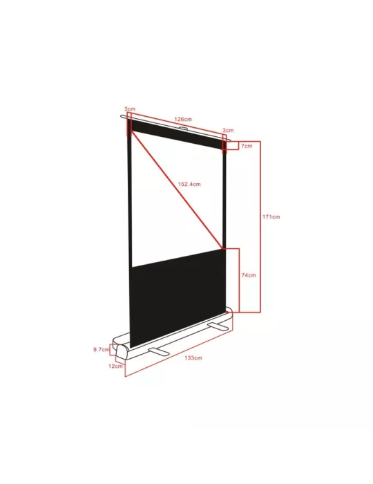 0632 Ecran projection portable MULTIBRACKETS MUL0632 | MusicGoodDeal