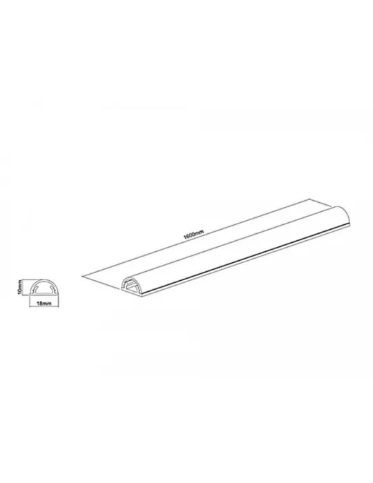 MULTIBRACKETS 1264 Kabelabdeckung Multibrackets Cable Cover Weiß - 18 mm-W 1600-L MULTIBRACKETS MUL1264 | MusicGoodDeal