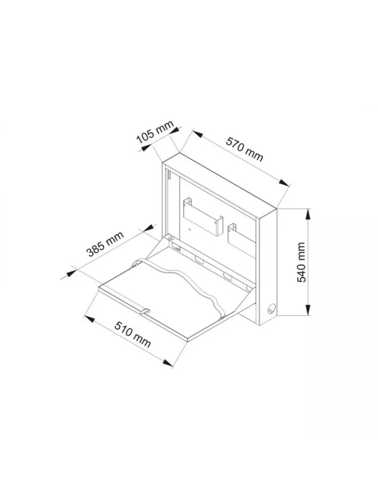 MULTIBRACKETS 0419 Caisson pour ordinateur Multibrackets Public Computer Security Cabinet Basic I