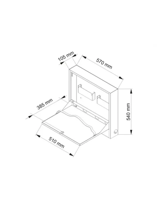 MULTIBRACKETS 0419 Computergehäuse Multibrackets Public Computer Security Cabinet Basic I MULTIBRACKETS MUL0419 | MusicGoodDea
