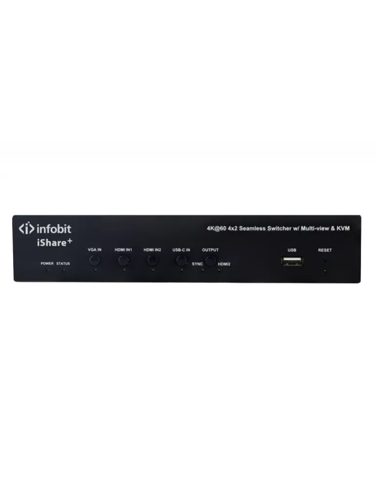 INFOBIT ISHAREPLUS Presentation switcher Multiview 4x2   wireless BYOD Infobit iShare  INFOBIT INFISHAREPLUS | MusicGoodDeal
