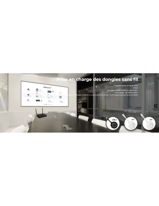 INFOBIT ISHAREPLUS Switcher de presentation Multiview 4x2 + sans fil BYOD Infobit iShare+
