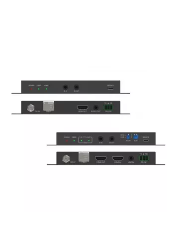 INFOBIT ITRANSF1000 Kit de extensión de fibra óptica HDMI 4K60 de 10 km con extracción de audio Infobit - iTrans F1000 INFOBIT 2