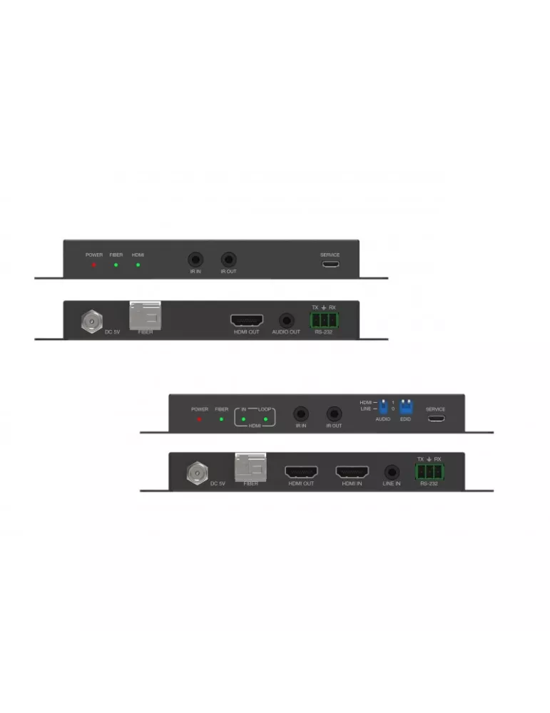 INFOBIT ITRANSF1000 10km HDMI 4K60 Glasfaser-Erweiterungskit mit Audioextraktion Infobit - iTrans F1000 INFOBIT INFITRANSF1000