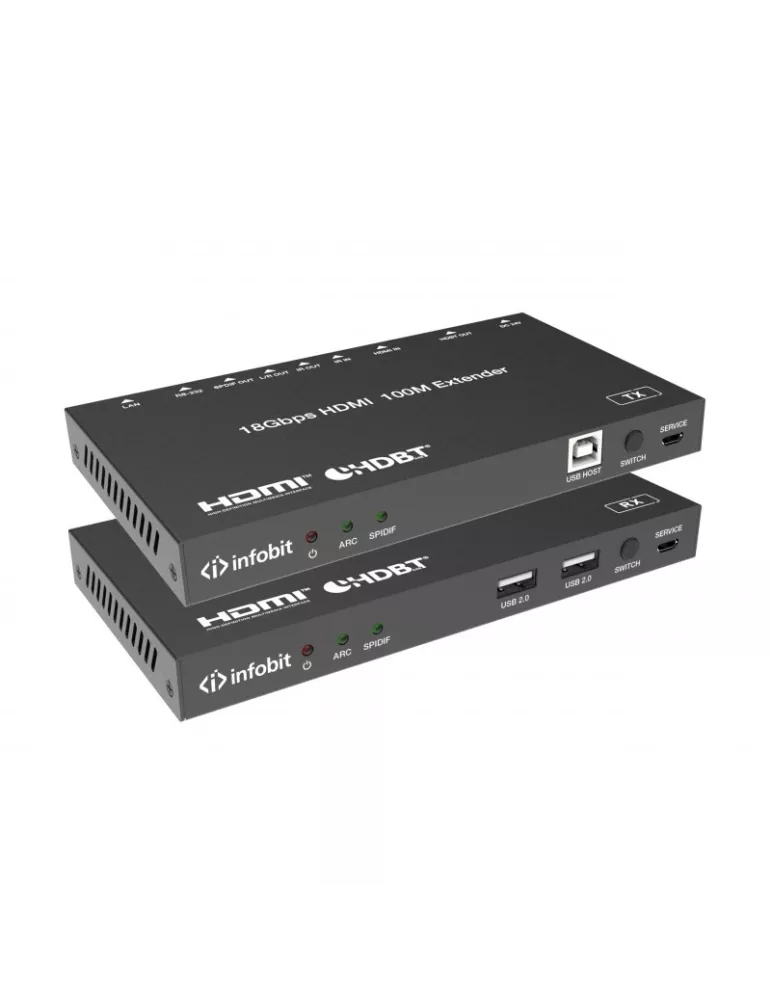 INFOBIT E100KR HDBaseT Extender Receiver - E100K-R up to 100m INFOBIT INFE100KR | MusicGoodDeal