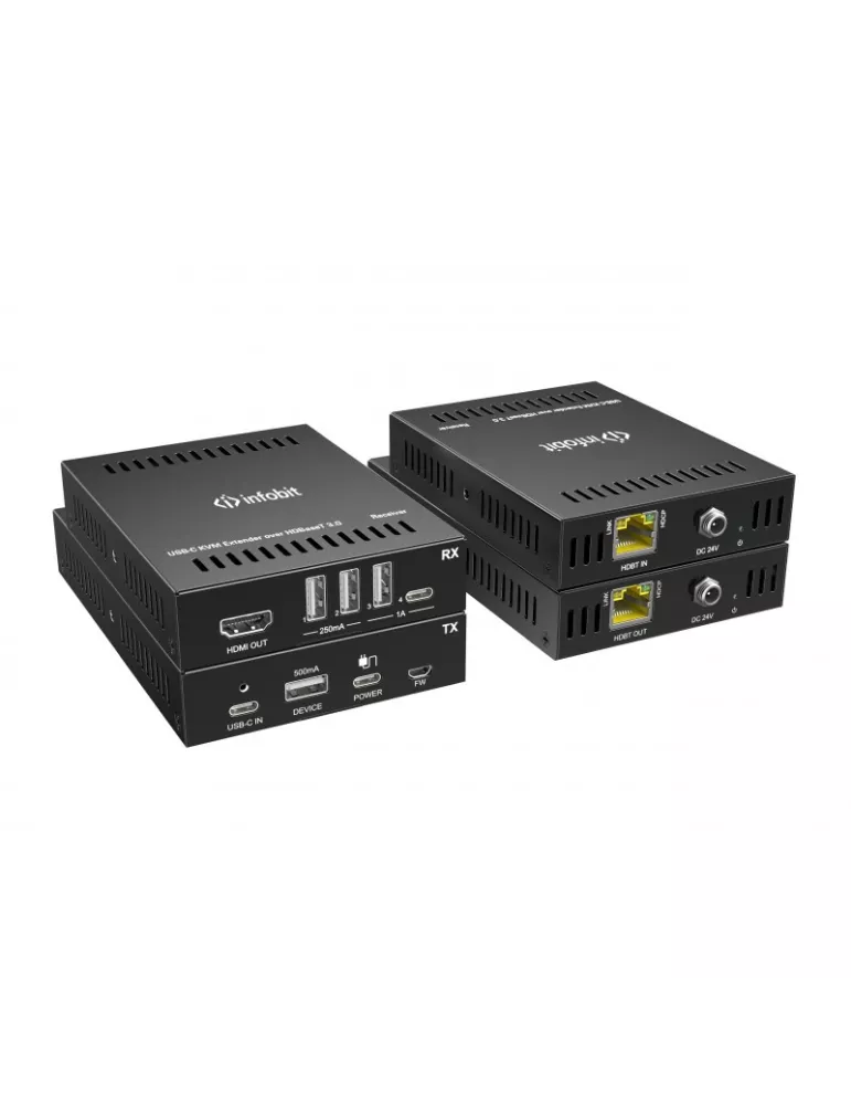 INFOBIT ITRANSUCHUB Kit Extender Infobit iTrans UC-Hub USB-C UC KVM INFOBIT INFITRANSUCHUB | MusicGoodDeal