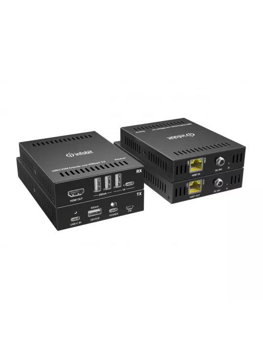 INFOBIT ITRANSUCHUB Kit Extender Infobit iTrans UC-Hub USB-C UC/KVM