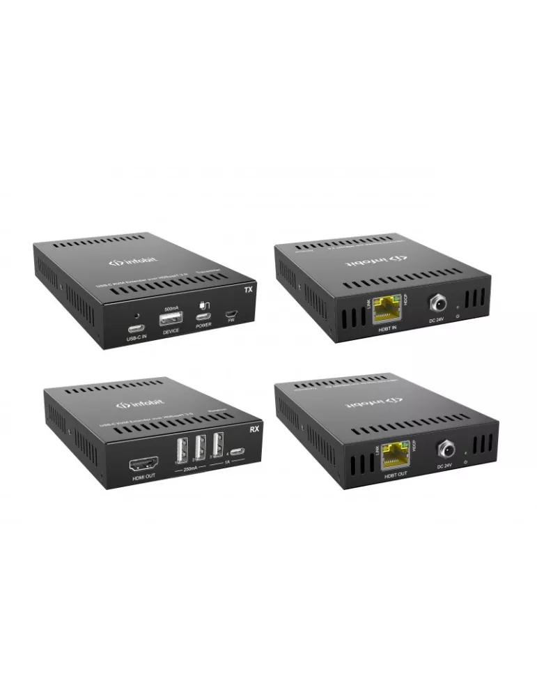 INFOBIT ITRANSUCHUB Kit Extender Infobit iTrans UC-Hub USB-C UC/KVM