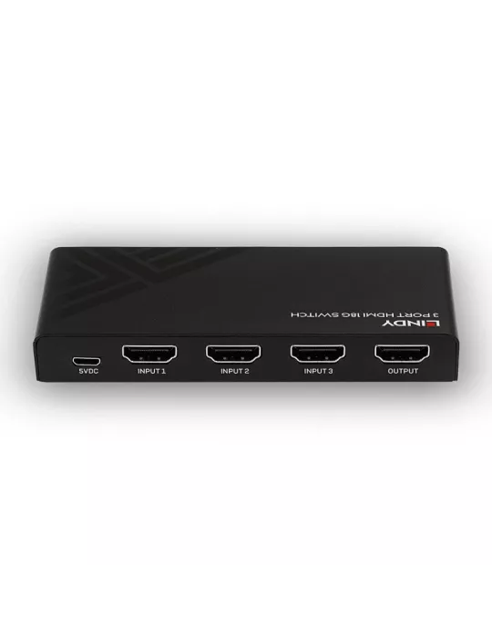 LINDY 38232 - Switch HDMI 18G 3 Ports - switches 3 sources 4K 60 to 1 display LINDY LIN38232 | MusicGoodDeal