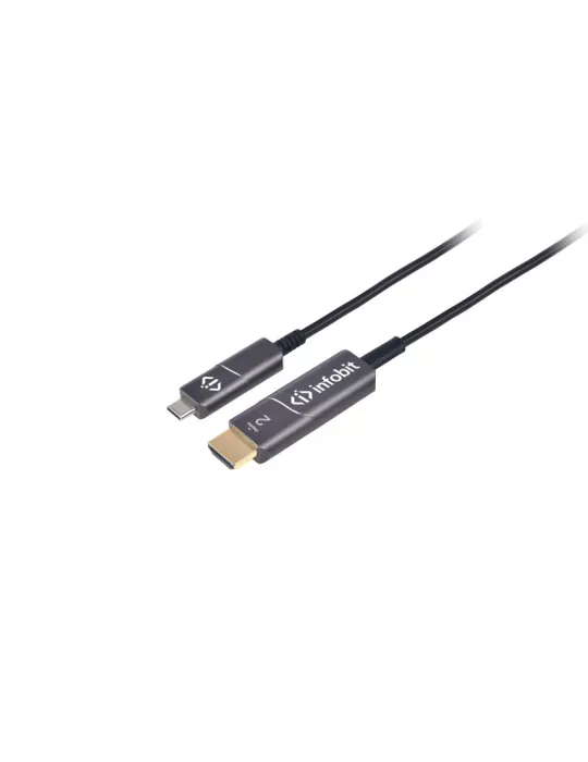 INFOBIT AOCCHDMI15 Cable adaptador de USB-C a HDMI AOC-CHDMI-15 4K60 Audio y vídeo 15m. INFOBIT INFAOCCHDMI15 | MusicGoodDeal