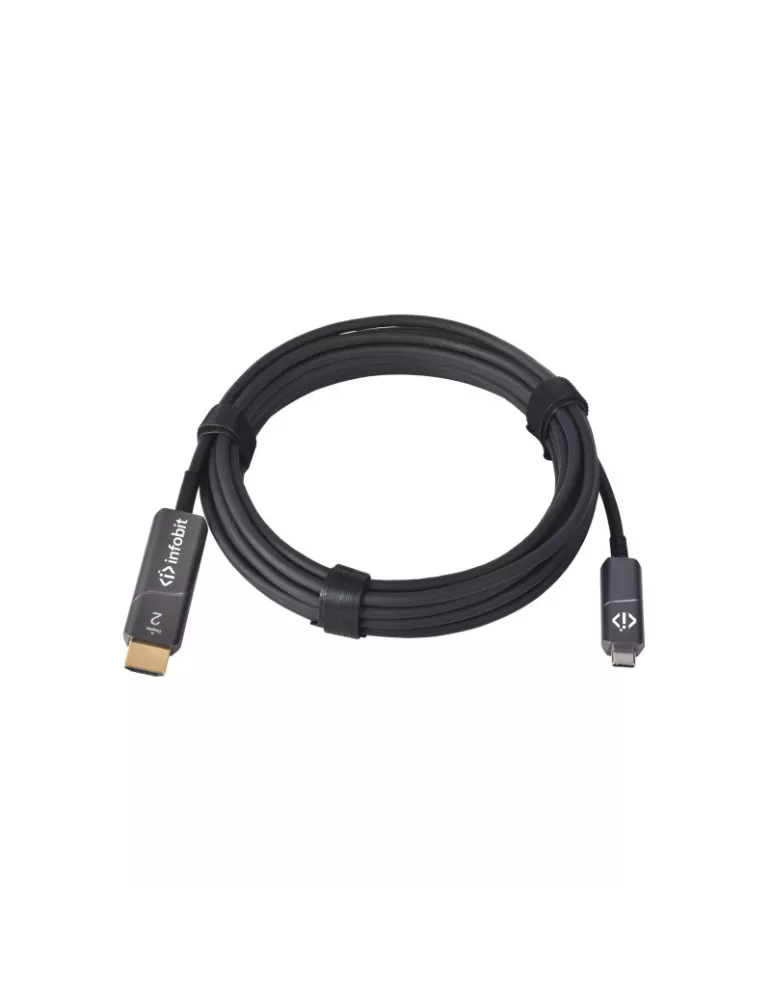 INFOBIT AOCCHDMI15 Cordon adaptateur USB-C vers HDMI  AOC-CHDMI-15 4K60 Audio &video 15m