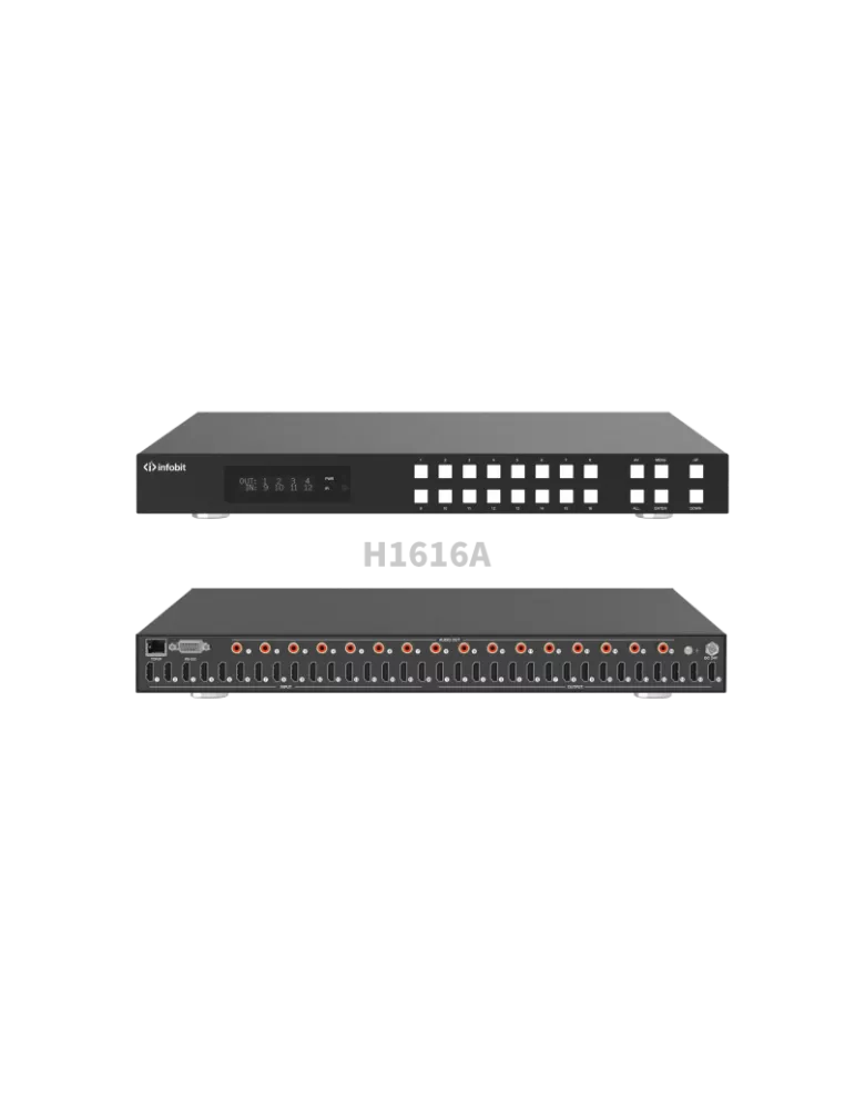 INFOBIT IMATRIXH1616A Matrice switcher  iMatrix H1616A 16x HDMI In / 16x HDMI Out UHD