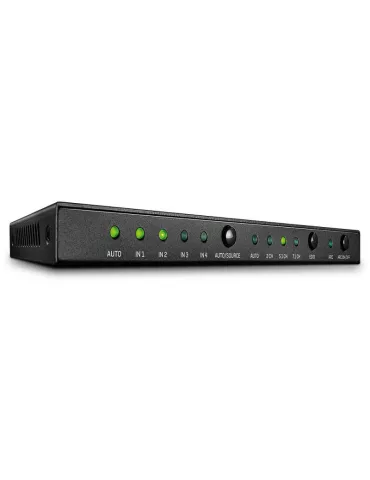 LINDY 38249 Switch HDMI 2.0 18G 4 Puertos con Audio (REF ) LINDY LIN38249 | MusicGoodDeal