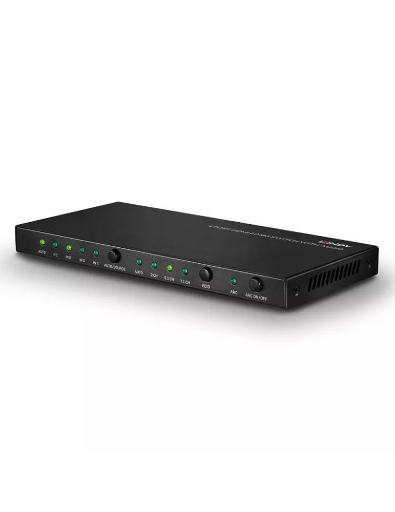 LINDY 38249 Switch HDMI 2.0 18G 4 Ports avec Audio (REF  )