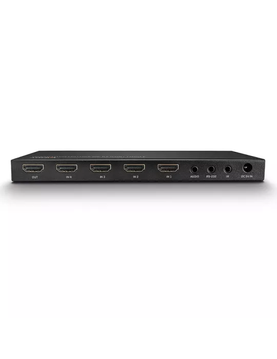 LINDY 38249 HDMI 2.0 18G 4-Port Switch mit Audio (REF ) LINDY LIN38249 | MusicGoodDeal