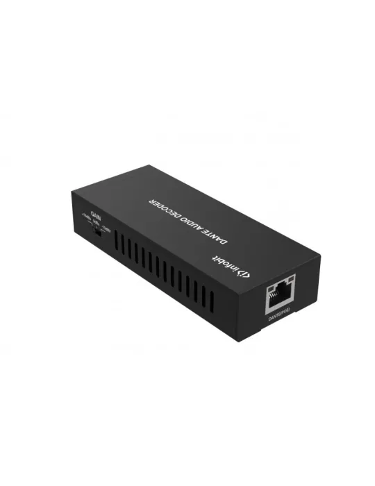 INFOBIT DPR22 DANTE Analog Audio Receiver Decoder - iTrans DP-R-22 mit POE und Phoenix Port INFOBIT INFDPR22 | MusicGoodDeal