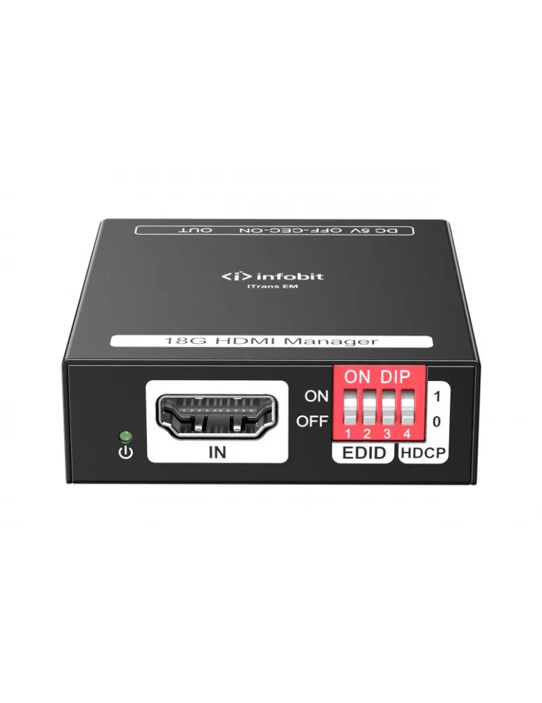 INFOBIT iTRANSEM Conmutador iTrans EM Infobit HDMI 18 Gbit s con EDID y HDCP Manager INFOBIT INFiTRANSEM | MusicGoodDeal