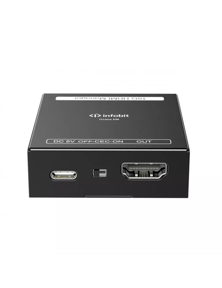 INFOBIT iTRANSEM Switcher iTrans EM Infobit HDMI 18 Gbit/s avec gestionnaire EDID et HDCP