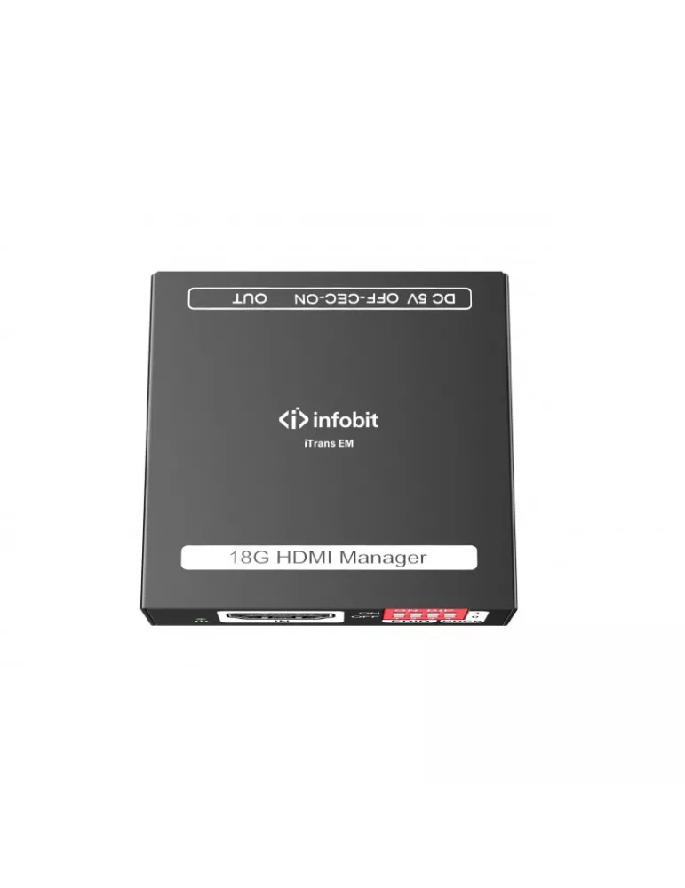 INFOBIT iTRANSEM Switcher iTrans EM Infobit HDMI 18 Gbit s with EDID and HDCP manager INFOBIT INFiTRANSEM | MusicGoodDeal