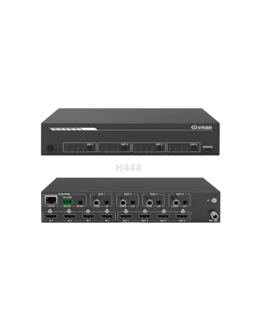 INFOBIT IMATRIXH44A Matrix switcher iMatrix H44A 4x HDMI In   4x (HDMI Audio)Out UHD INFOBIT INFIMATRIXH44A | MusicGoodDeal