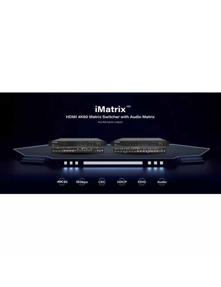 INFOBIT IMATRIXH88AM Matriz de conmutación HDMI iMatrix H88AM 8x Entrada 8x Salida 8x (SPDIF Toslink) INFOBIT INFIMATRIXH88AM