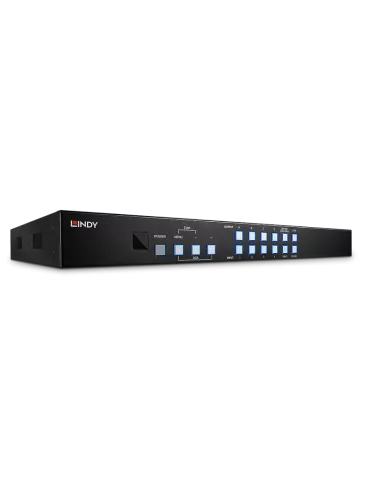 LINDY 38131  Matrix Scaler HDMI conmutador 4x4 con función de pared de pantalla LINDY LIN38131 | MusicGoodDeal