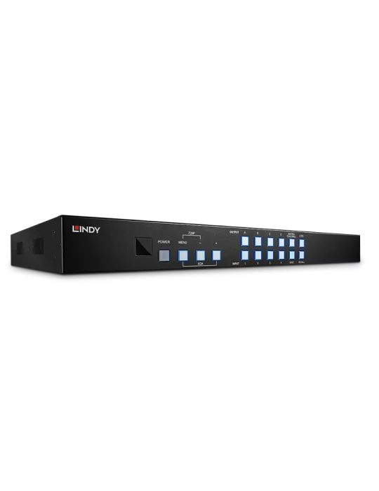 LINDY 38131  Matrix Scaler HDMI conmutador 4x4 con función de pared de pantalla LINDY LIN38131 | MusicGoodDeal