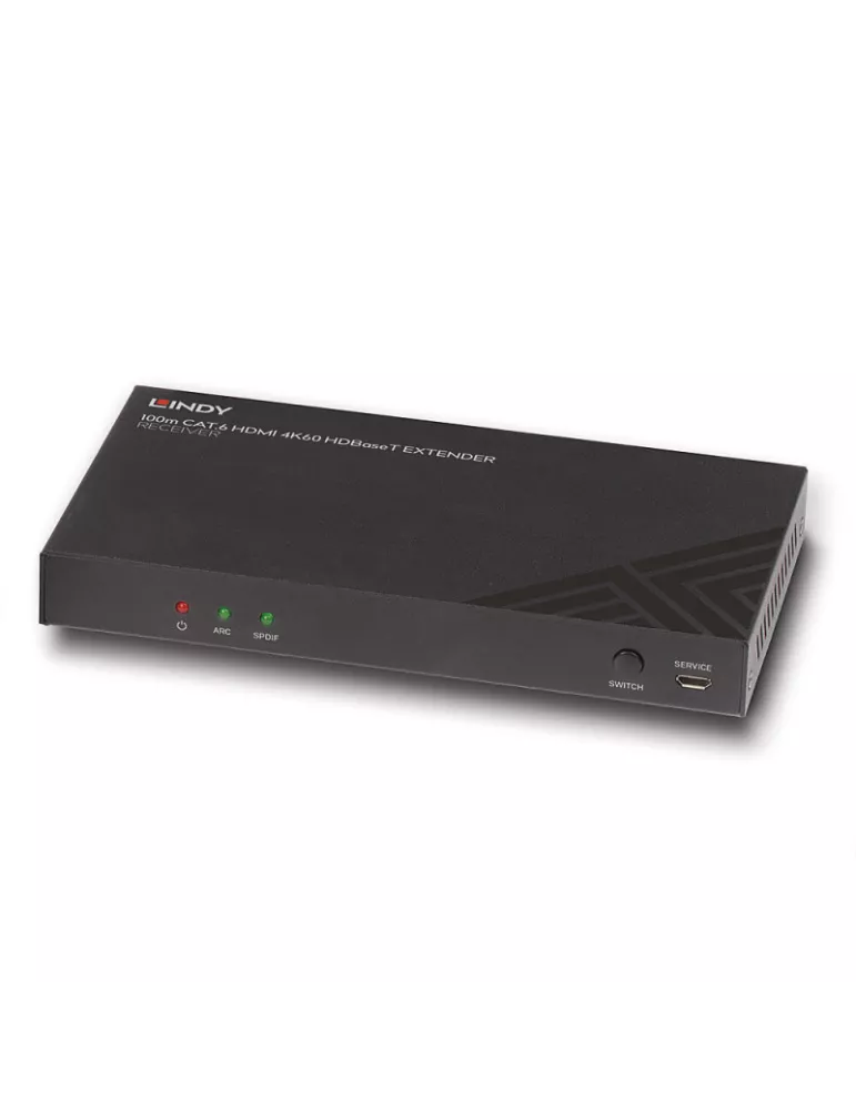 LINDY 38342 Lindy Receiver HDBaseT Cat.6 HDMI 4K60 Audio IR   RS-232 100m LINDY LIN38342 | MusicGoodDeal
