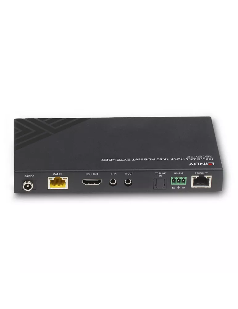 LINDY 38342 Lindy  Récepteur HDBaseT Cat.6 HDMI 4K60 Audio IR & RS-232 100m