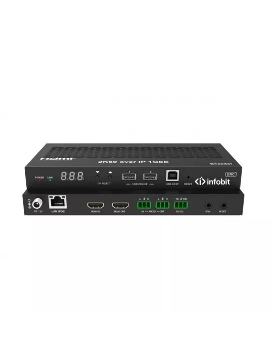INFOBIT ISWITCH265T Switcher Transmisor (Codificador) Infobit - iSwitch 265T H.265 2K60 AV sobre IP INFOBIT INFISWITCH265T | M