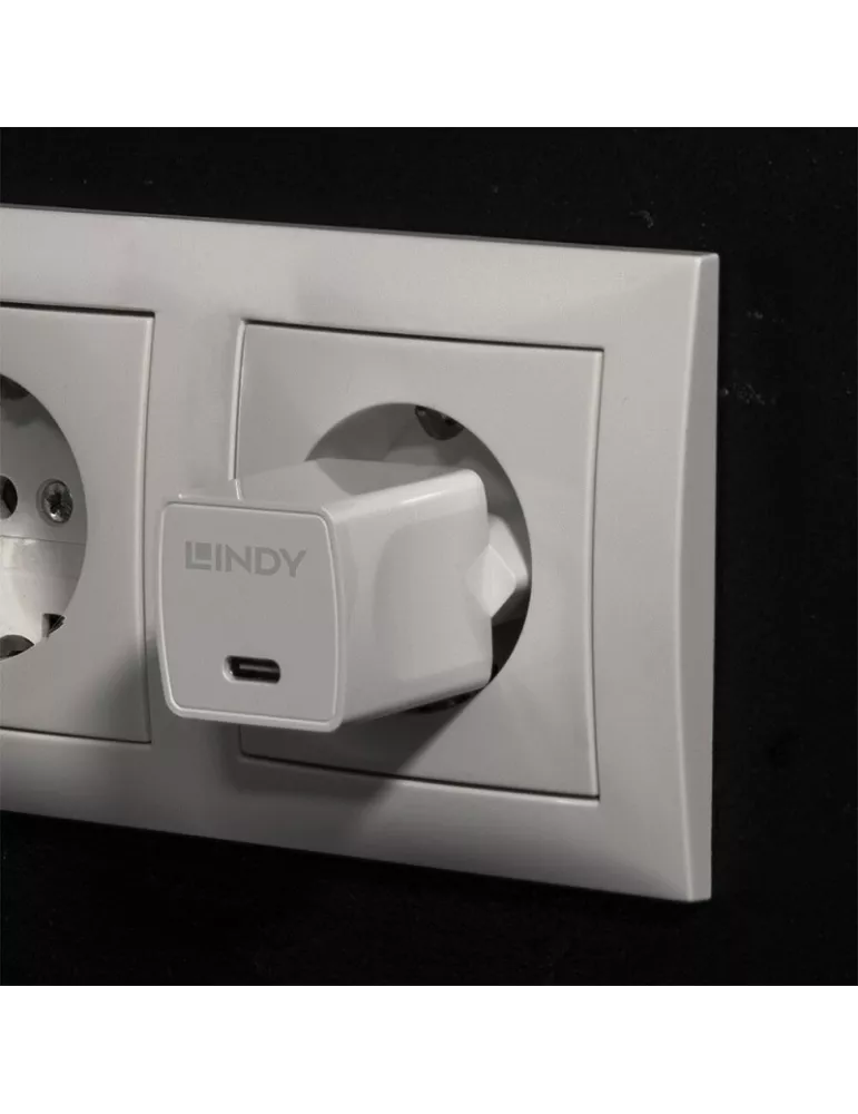 LINDY 73410 Lindy USB Charger Type C GaN 20W LINDY LIN73410 | MusicGoodDeal