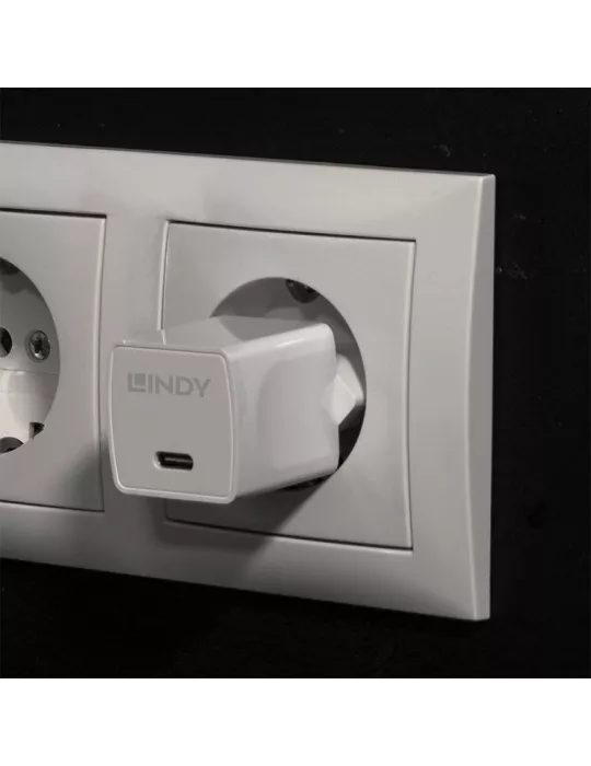LINDY 73410 Lindy USB Charger Type C GaN 20W LINDY LIN73410 | MusicGoodDeal