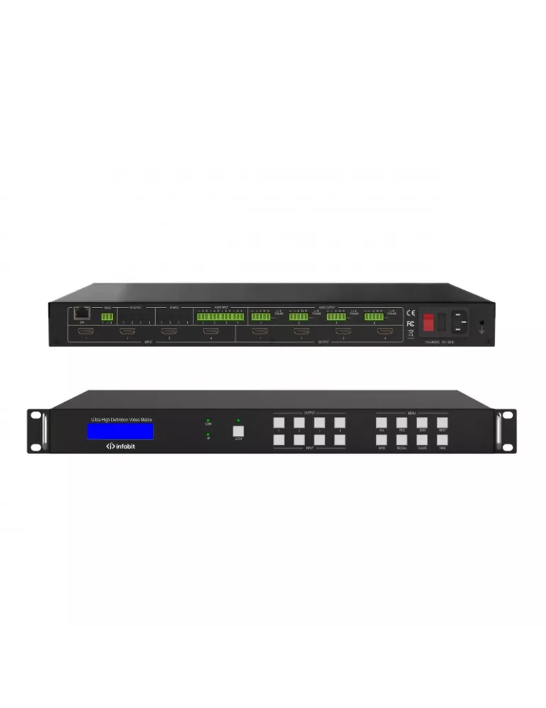 INFOBIT IMATRIXH44HAW Matriz Infobit HDMI con videowall - iMatrix H44HAW INFOBIT INFIMATRIXH44HAW | MusicGoodDeal