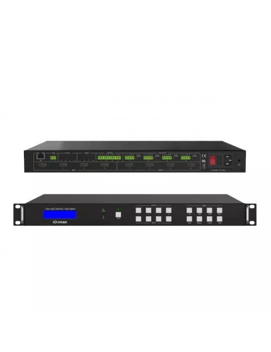 INFOBIT IMATRIXH44HAW Infobit HDMI matrix with video wall - iMatrix H44HAW INFOBIT INFIMATRIXH44HAW | MusicGoodDeal
