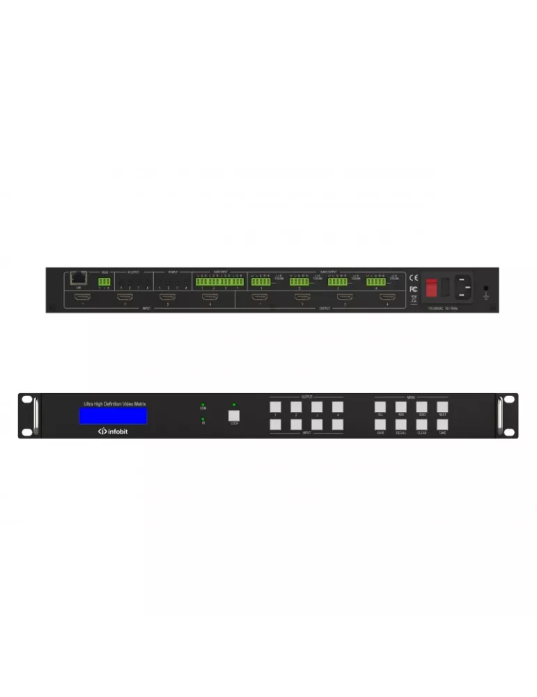 INFOBIT IMATRIXH44HAW Matrice HDMI Infobit avec mur vidéo - iMatrix H44HAW