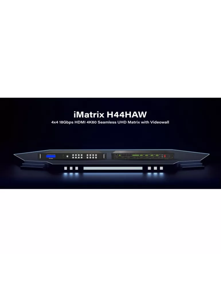 INFOBIT IMATRIXH44HAW Infobit HDMI matrix with video wall - iMatrix H44HAW INFOBIT INFIMATRIXH44HAW | MusicGoodDeal