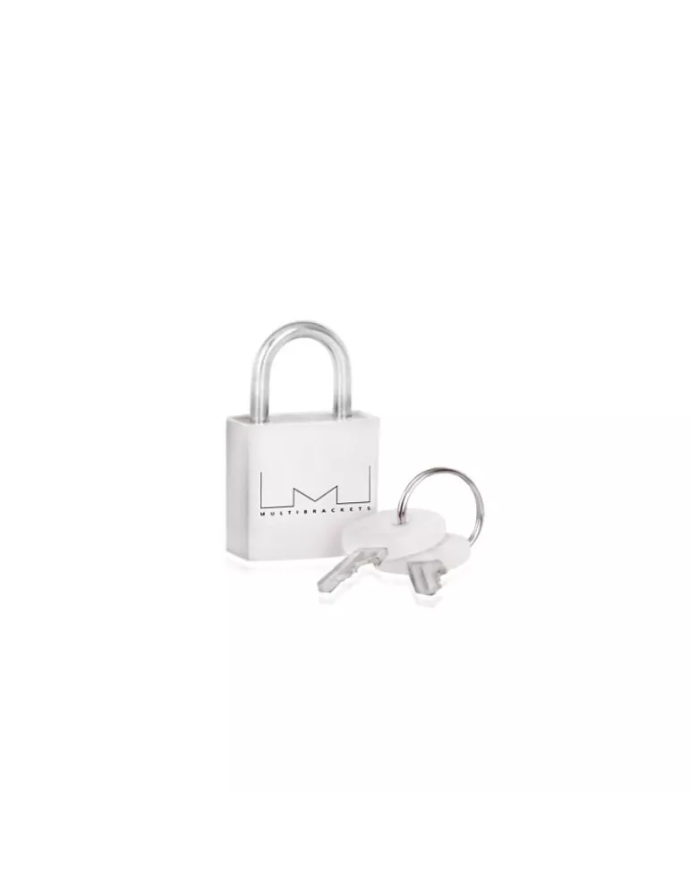 MULTIBRACKETS 5033 White Anti-Theft Mini padlock Ref  MULTIBRACKETS MUL5033 | MusicGoodDeal