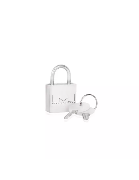 MULTIBRACKETS 5033 White Anti-Theft Mini padlock Ref  MULTIBRACKETS MUL5033 | MusicGoodDeal