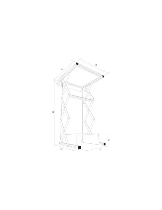 STAF042 OSF Vario Lift  - Panier 42x40cm - Descente 100cm max charge 18 kg