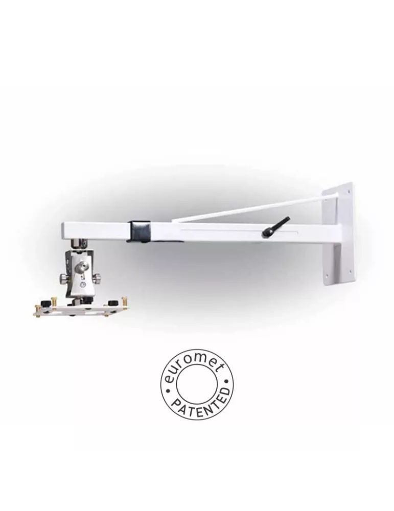 EUROMET 15463 Winkel Wandhalterung Videoprojektor ARAKNO WALL Weiß verstellbar 60-90cm max. Belastung 45 kg EUROMET EUR15463 |